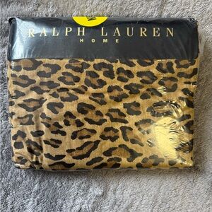Ralph Lauren Home Aragon full flat leopard sheet. Only one.  Classic.  New.